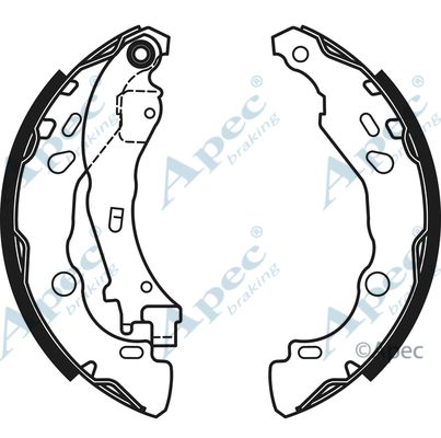 APEC BRAKING Bremžu loku komplekts SHU719